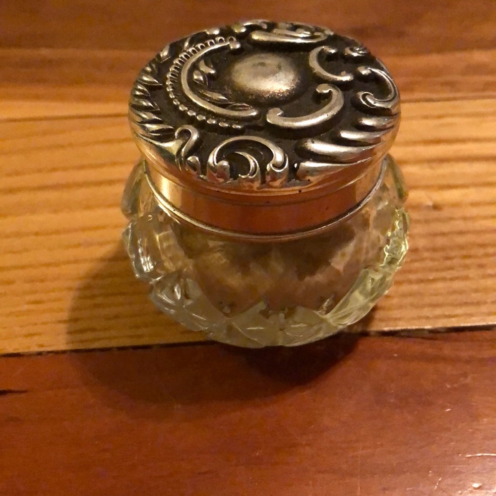 Vintage Avon glass jar